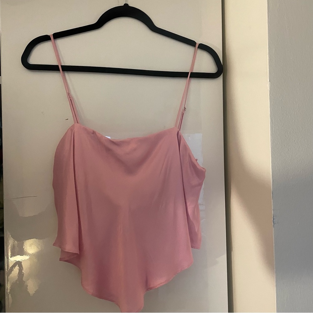 Zara Pink Handkerchief Top